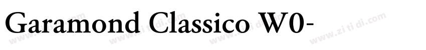 Garamond Classico W0字体转换 Garamond Classico W0字体转换